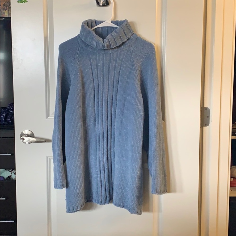 Fuzzy turtleneck